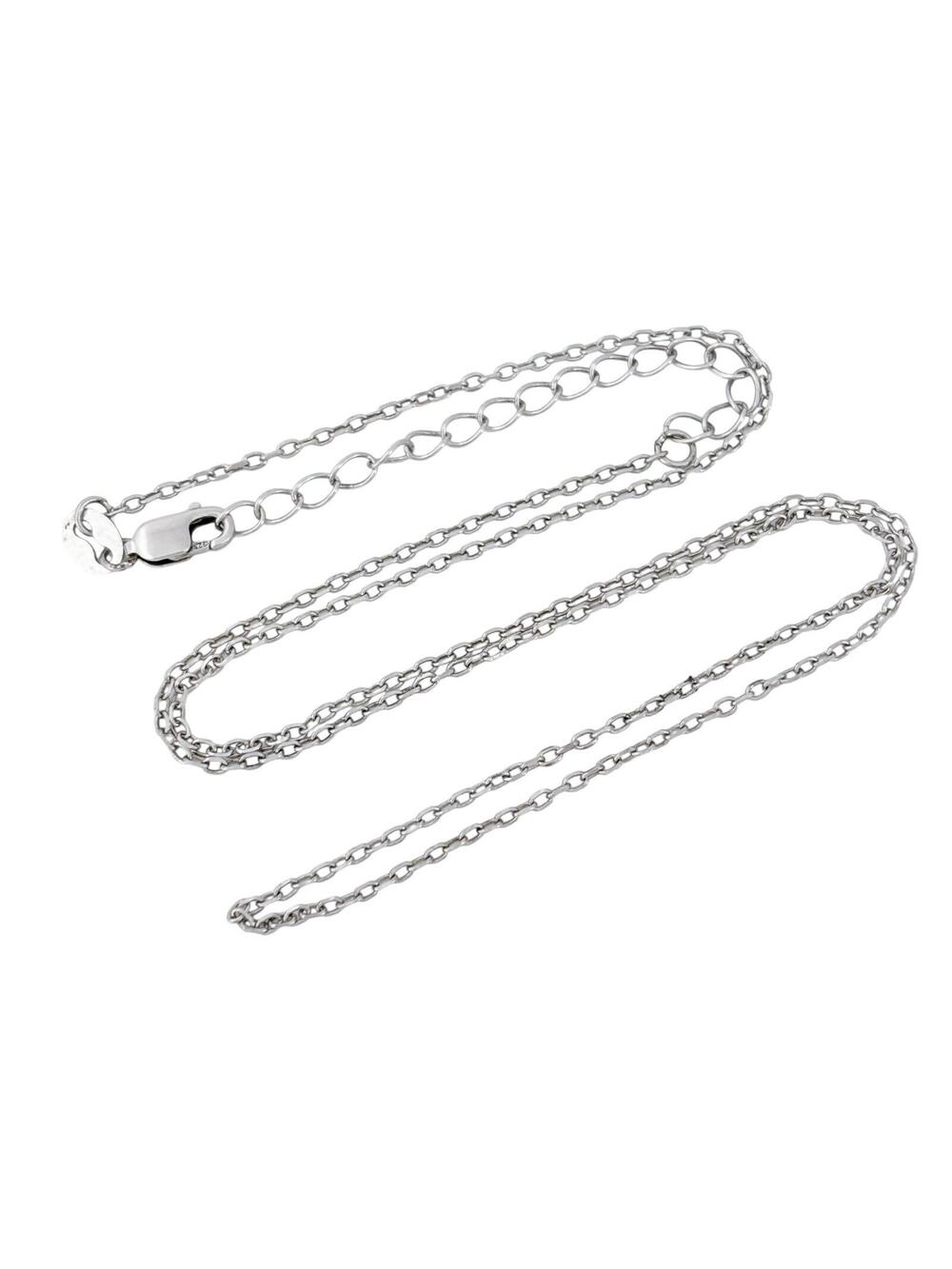 Vintage Sterling Silver 925 Cable Chain Necklace 16"-18"